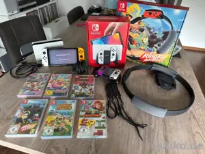 Nintendo Switch (Oled) Inkl Zubehör, Spiele uvm