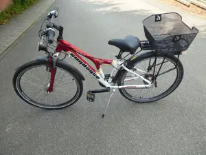 Jugendfahrrad Sundance Advantage 26 Zoll rot weiß Kinderfahrrad