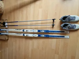  Fischer Damen Langlaufski mit Stöcken und Schuhe