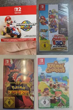 Nintendo Switch 2 Mario kart World , Mario 3D All-Stars , animal crossing , pokémon  , videospiel