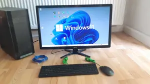 Gaming PC mit Windows 11, nvidia GTX 950, SSD, Core i5 - mit  ohne 27" Monitor Maus Tastatur