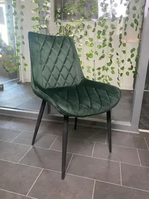 Samt Esszimmerstühle Smaragdgrün Neu
