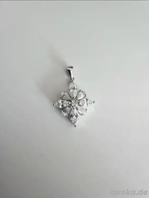 Kettenanhänger Anhänger Silber mit Zirkonia 925 neu