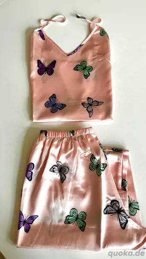 Rosa Damen-Pyjama, M