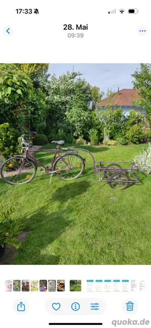 Fahrrad mit Anhänger