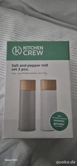 Salz & Pfeffer Mühle   Keramikmahlwerk Neu ! 