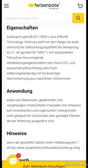 Sto Fassadenputz StoLotusan K Graue Farbe Bild 5