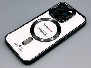 iPhone 15   15 Pro MagSafe Hülle mit Kameraschutz Schwarz NEU   OVP Case Schutzhülle