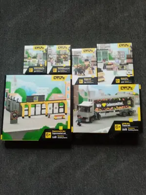 Edeka Blockz Klemmbausteine komplett Set