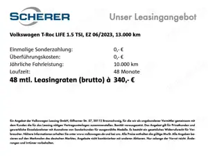 Volkswagen T-Roc 1.5 TSI LIFE AHK beatsAudio NAVI KAMERA AP Bild 2
