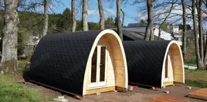 Camping POD Glamping isoliert L350 B240cm Kiefer