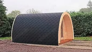Camping POD Glamping isoliert L400 B240cm Kiefer