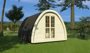 Camping POD Glamping isoliert L480 B240cm Fichte