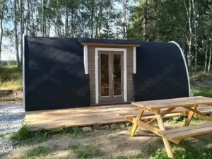 Camping POD Glamping isoliert L600 B240cm Kiefer