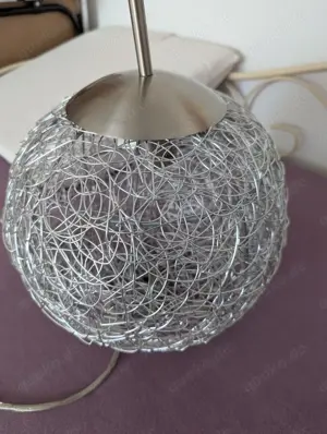 Hänge Lampe rund Silber