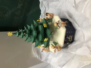 Wendt & Kühn guterhaltene Spieluhr mit Tannenbaum,stille Nacht Erzgebirge  Bild 3