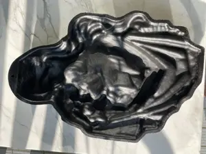 Maria mit Jesus Eisenguss Relief Bild 2