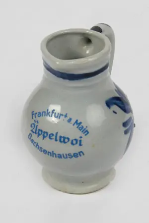 Weinkrug Apfelwein-Bembel Frankfurter 1 8L Steingut Salzglasur vintage 60er