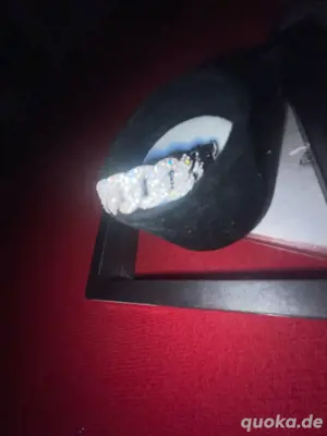 925er ring mit GRA Zertifizierten Moissanit lab Edelsteinen  