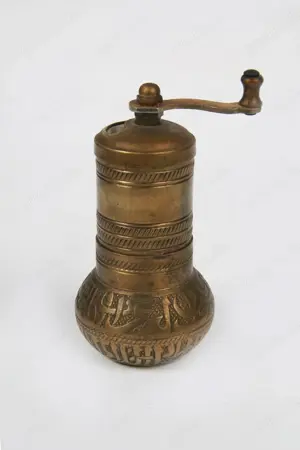 Alte Pfeffer-Gewürzmühle Messing Türkei 60er vintage 