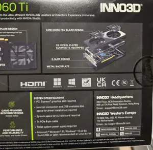 Grafikkarte "Inno3D GeForce RTX 4060 Ti 16GB TWIN X2" NEU-Originalverpackt Bild 5
