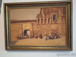 Altes Aquarell Toledo 1845