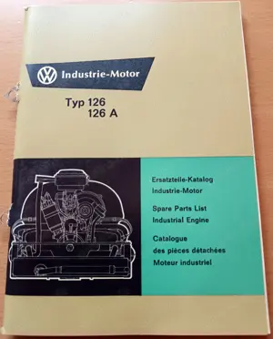  VW Typ 122 - 126 A Betriebsanleitung, Ersatzteilliste, Wartungsheft