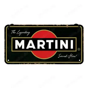 Martini Hängeschild Bar Kneipe Gaststätte 20x10 cm