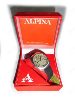 Seltene Armbanduhr von Alpina Automatic Bild 7