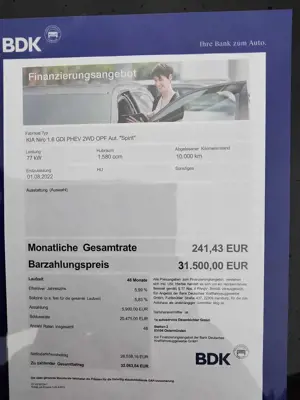 Kia Niro Plug-in Hybrid Spirit Bild 2