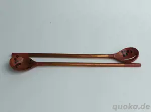 russischer Holzkunst Handarbeit, Salatlöffelpaar 