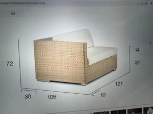 DEDON Lounge Sofa Outdoor Module Bleach 066 Bild 15