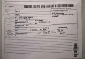 Hyundai Starex H1 Grand Starex 2,5 Diesel