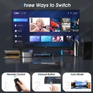 HDMI 2.0 Switch 7x1 4K@60Hz Dolby DTS HDR Fernbedienung schwarz Bild 2