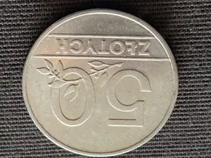 Münze Münzen Umlaufmünze Polen 50 Zloty 1990