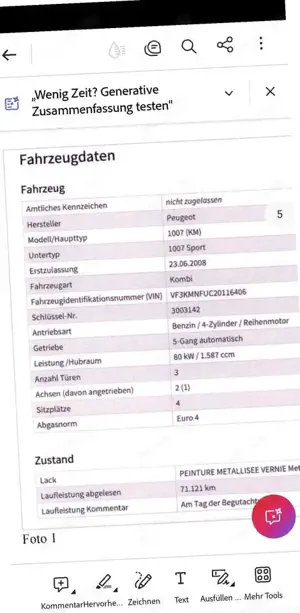 Peugeot 1007 1007 75 2-Tronic Sport Bild 5