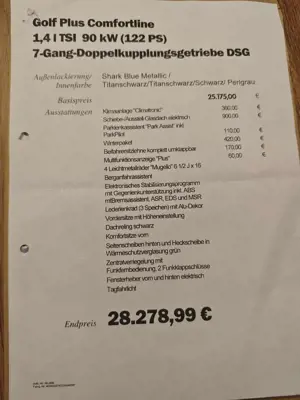 Volkswagen Golf Plus 1.4 TSI DSG Comfortline Bild 2