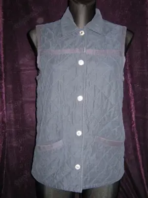 NEUw Ärmellos Englisch- Barbour- Style Stepp Weste Jacke ESPRIT Gr 36- 38  S dunkel blau