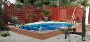 Pool Solarfolie mit Aufrollvorrichtung