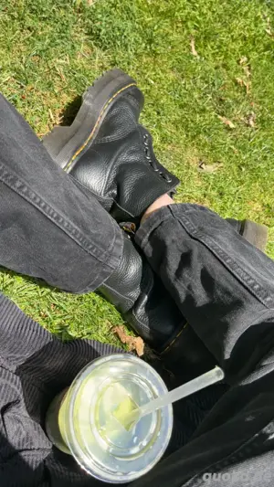 Fußbilder getragene Socken 
