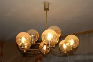 Wohnzimmerleuchter + Wandleuchten 70er Jahre