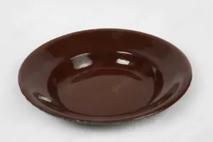 Emaille Suppenteller braun  22,5 vintage 70er                                                       