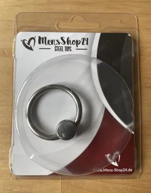 Eichelring aus Edelstahl, mit großer Kugel,   30 mm * NEU * 12,- inkl. Versand