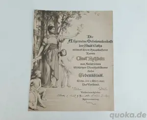 Künstlerisch gestaltete Urkunde von 1927