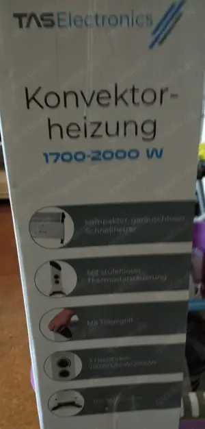 Original Eingepackte Elektro Heizung für den kommenden Winter..