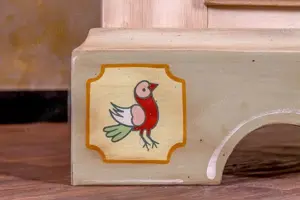 Voglauer Vitrinenschrank Sekretär Bauernschrank Altweiß  Bild 5