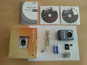 CANON POWER SHOT A800 10.0 MP grau+OVP+viele extras+Rechnung Bild 8