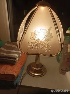 Beistell - Nachttischlampe aus Glas 