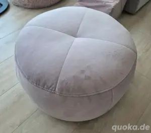 Rosa Ecksofa "Big"-Sofa inkl. Rosa Pouf Bild 5