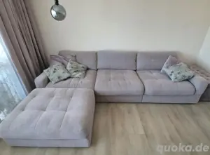 Rosa Ecksofa "Big"-Sofa inkl. Rosa Pouf